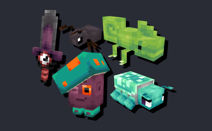 Make a minecraft small animal mob model by Modderg