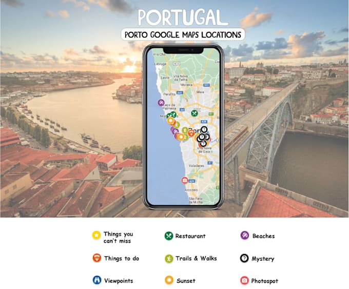 get access to our private portugal google maps locations
