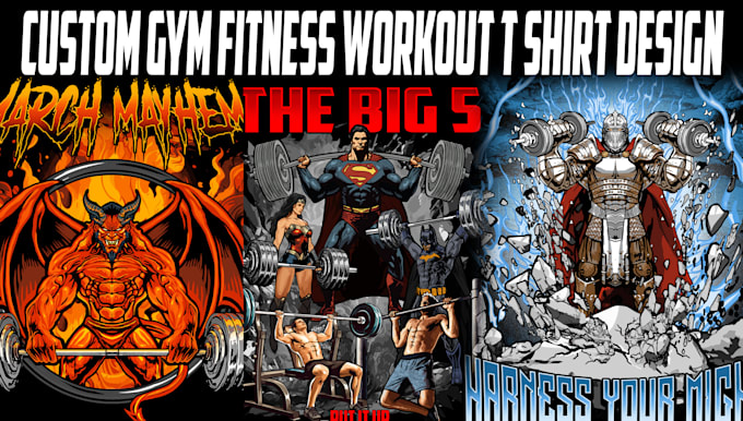 draw gym fitness sports t shirt design