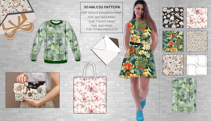 make a creative seamless pattern design