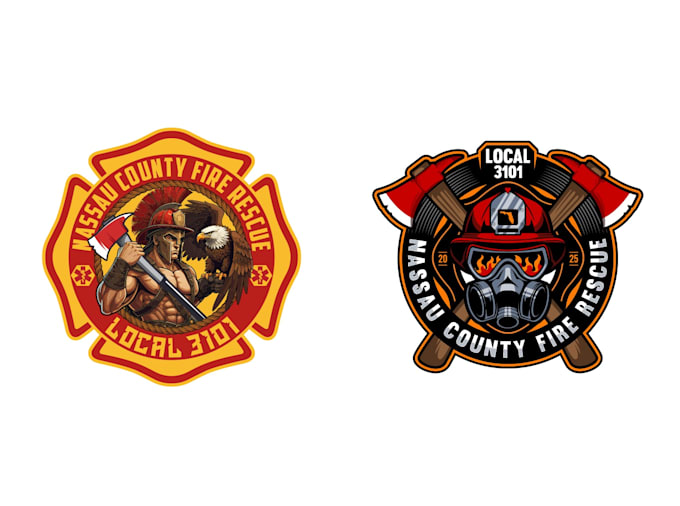 design a professional fire fighter logo for your company