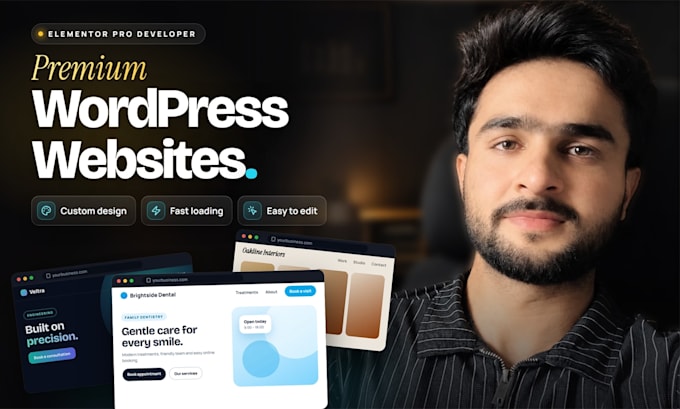 build a modern wordpress business website with elementor pro
