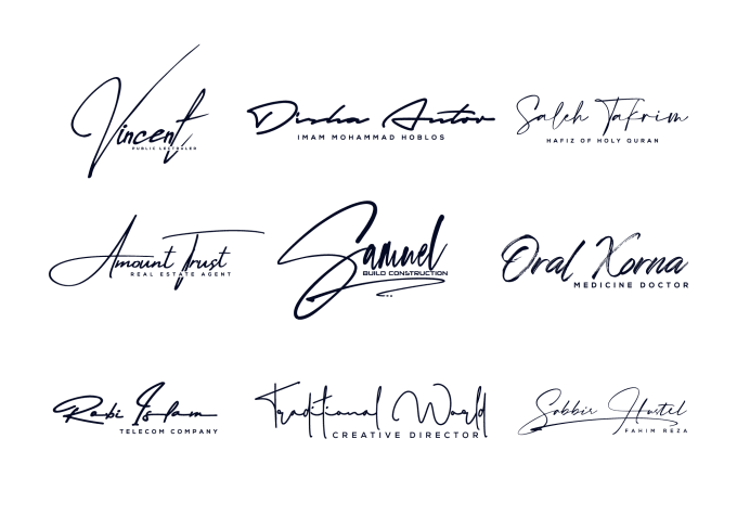 Design a luxury signature, handwritten, cursive logo by Gfx_dulal_pro ...