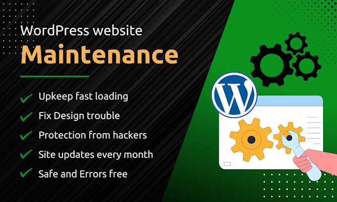 be the maintainer of your wordpress website