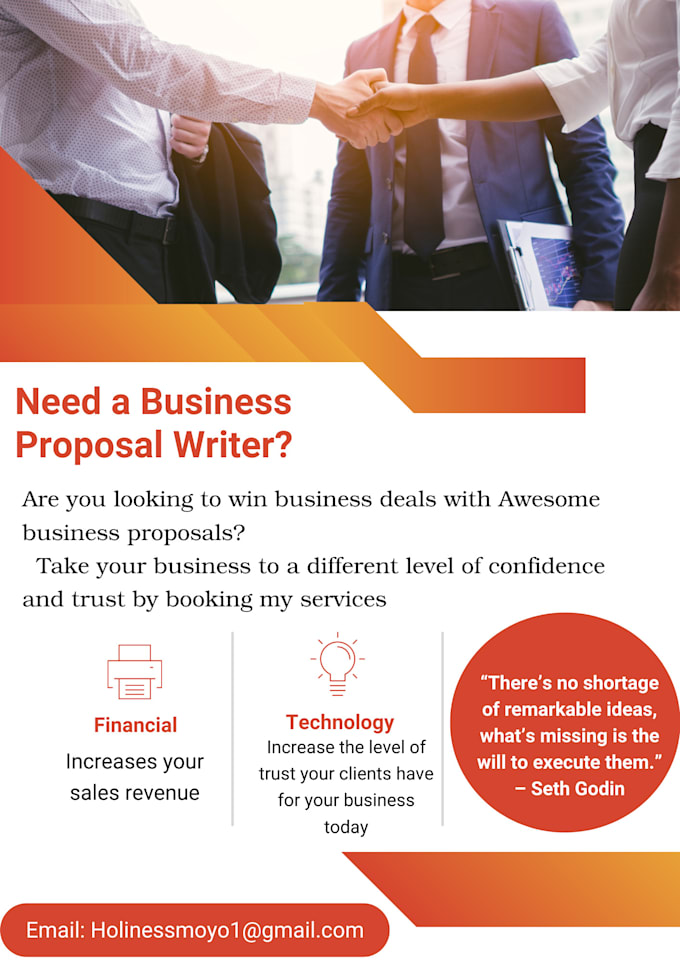 create a professional business proposal for you