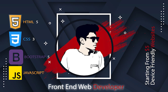 Front end web developer with html,css,bootstrap and js by Maliktaha8 ...