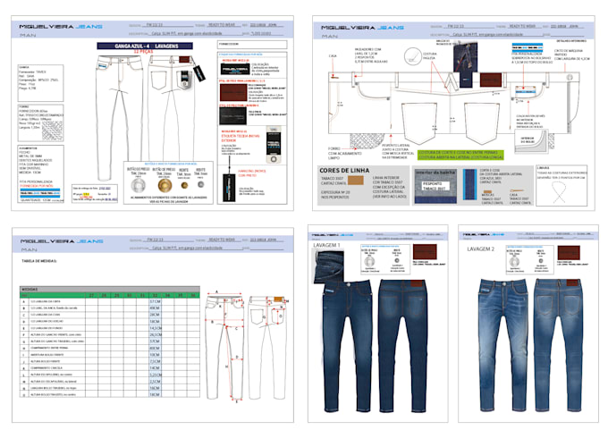 Design your fashion detailed tech pack by Elsarodrigue396 | Fiverr