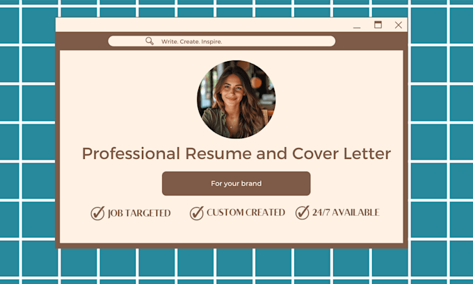 write and design your resume and cover letter
