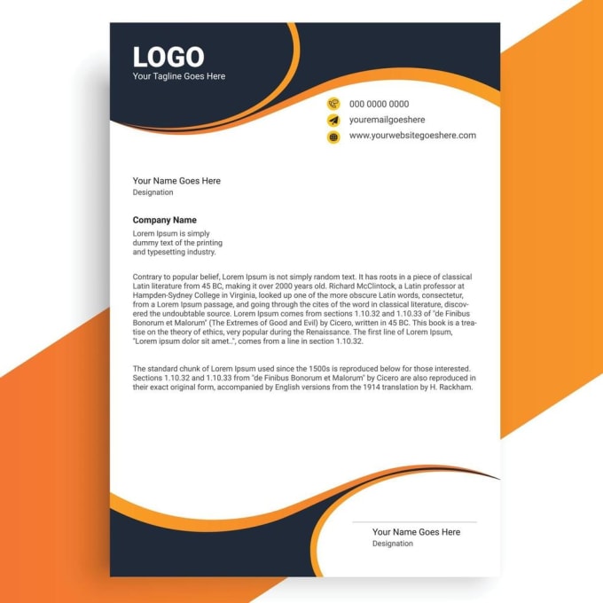 Prepare business letterhead letterhead design lettering by Fakhar1472