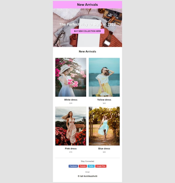 Design Responsive Html Email Template By Lilelile19 Fiverr Design Responsive Html Email Template By Lilelile19 Fiverr