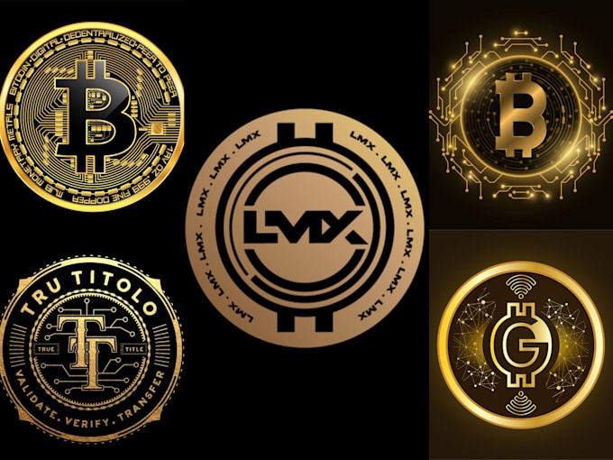 design creative crypto, bitcoin, nft ,metaverse token logo