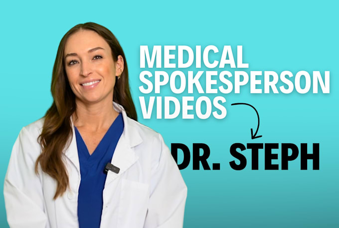 create a medical spokesperson marketing video