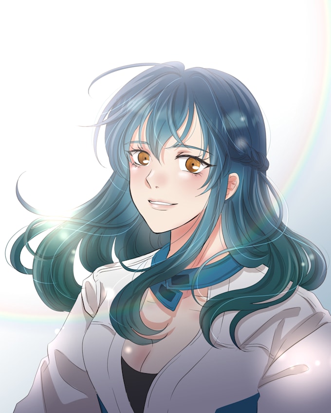 convert your photo into manhwa style illustration