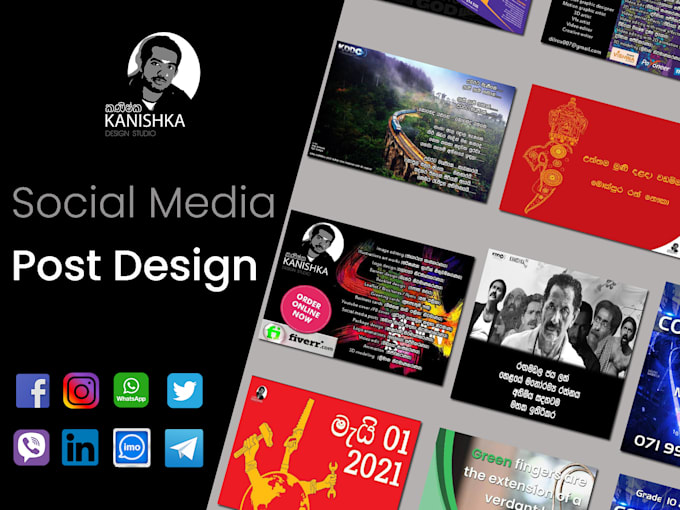 design creative social media post ads and youtube thumbnails