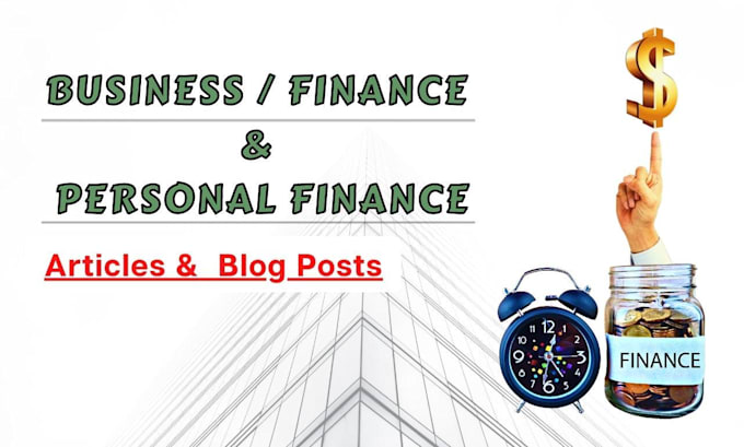 write finance articles and blogs