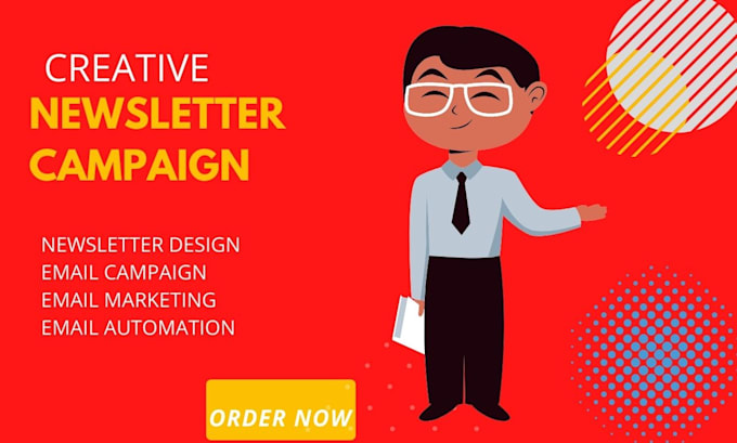 Design mailchimp newsletter campaign automation and email template