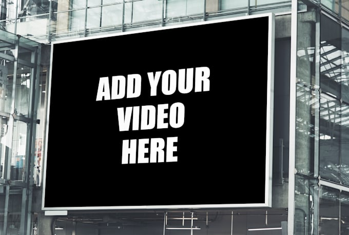 add video or image in mockup poster and billboard