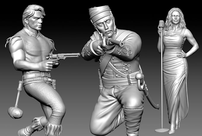 sculpt 3d model, character or stl file for 3d printing or rendering