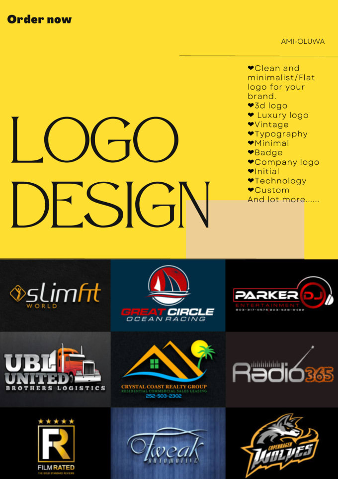 Do a professional fascinating logo design for your brand by Ami_oluwa ...