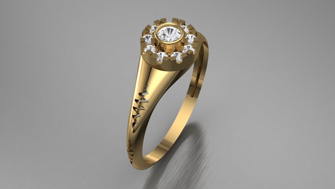 Create jewellery cad design with rendering by Itcaddesign | Fiverr
