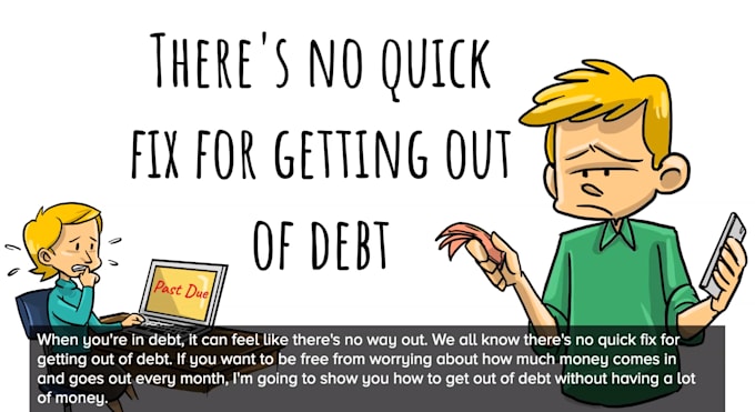 create a debt consolidation animation video