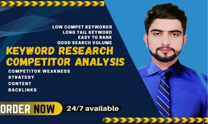 do high volume keywords research deep competitors analysis