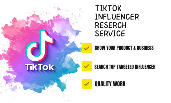 Find Best Tiktok Influencer List For Tik Tok Influencer Marketing By Onlineworker31 Fiverr