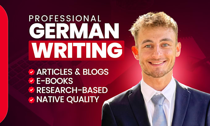 ghostwrite a perfect german text, ebook, blog, article
