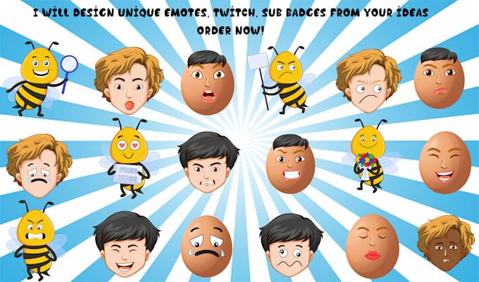design professional emotes twitch sub badges
