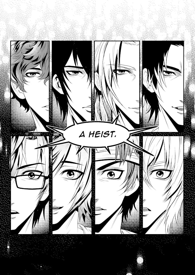 draw in high quality manga for you in unique styles