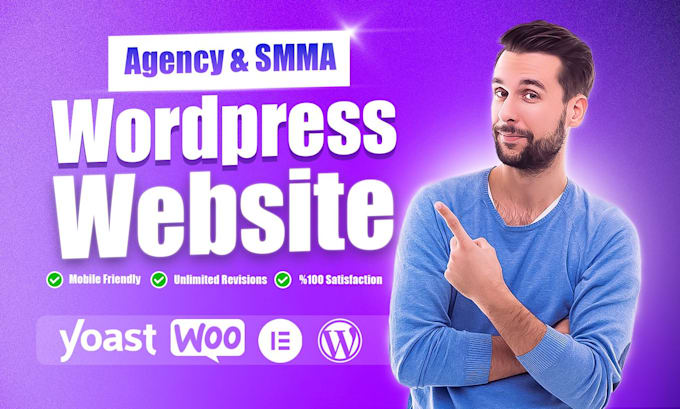 create smma agency website on wordpress within 24 hours