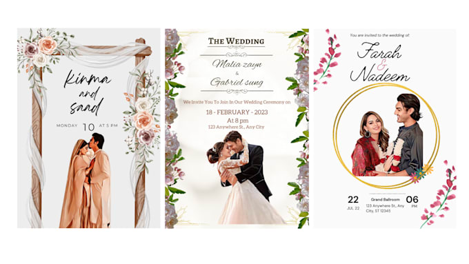 Make customized illustration invitation card by Codegeek99 | Fiverr