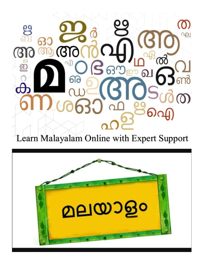 Help you to learn how to read and write in malayalam language by