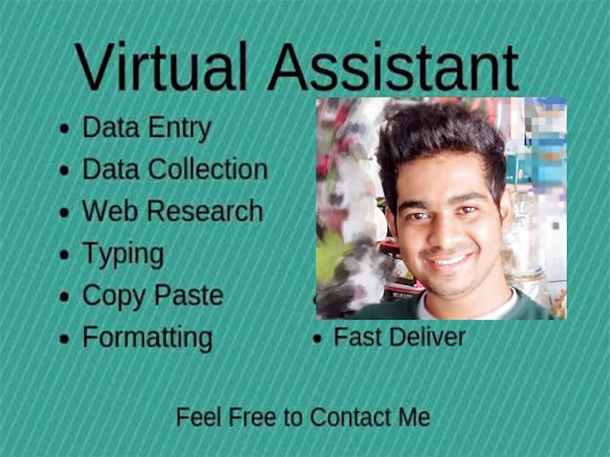 be your virtual assistant for data entry