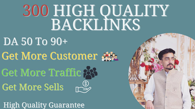 do 300 high da profile baclinks for website seo