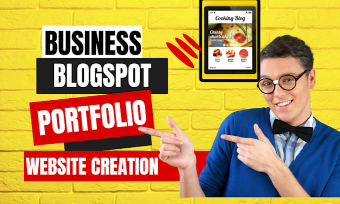 develop and design your blogspot portfolio website completely