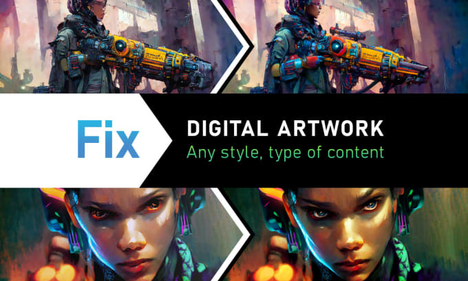 fix, correct, enhance digital art