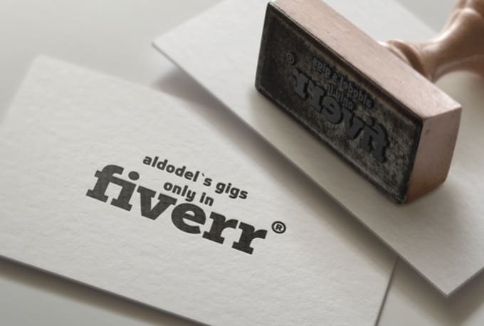 Replicate Your Logo Design As Realistic Rubber Stamp