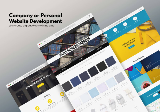 Create personal website or company website in html and css by ...