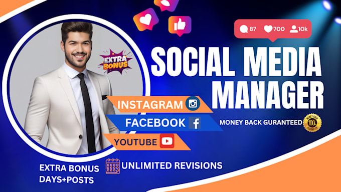 be your social media manager for instagram and facebook