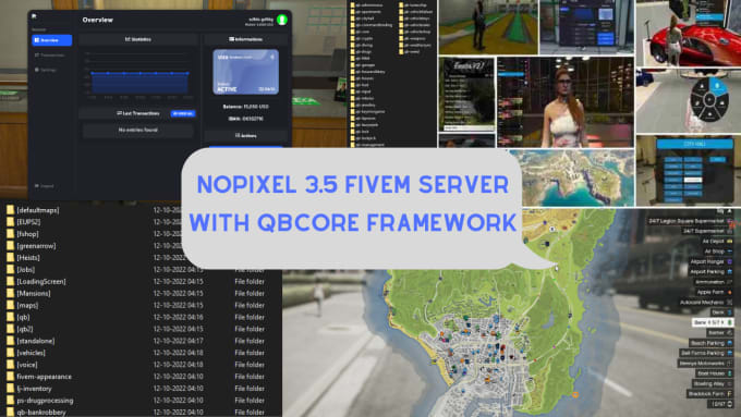 Create A Nopixel Fivem Server With Qbcore Framework For You By Roy Fiverr