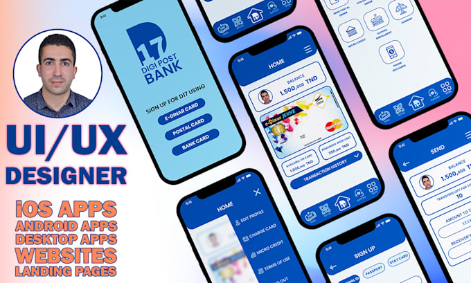 Design ui ux screens for your mobile app or website in figma by ...