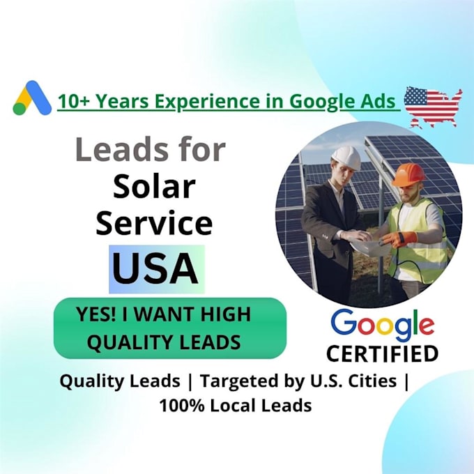 generate leads for solar services using google ads