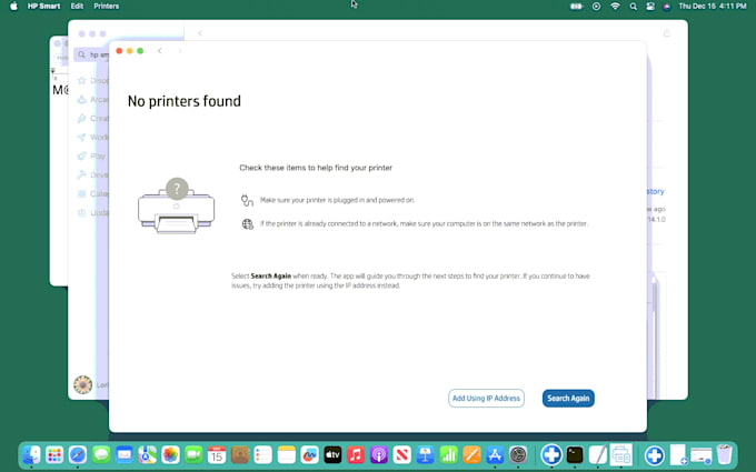 setup, repair your wireless printer