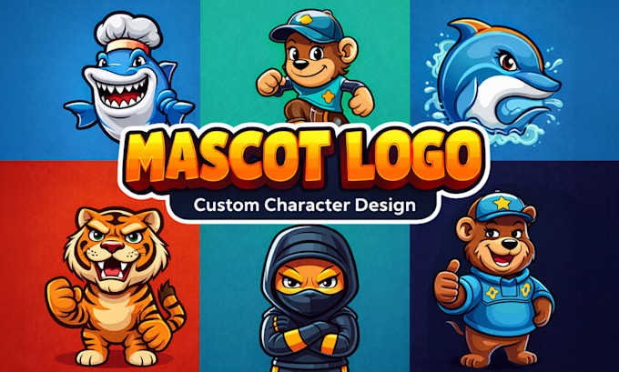 create a unique mascot logo and cartoon character design
