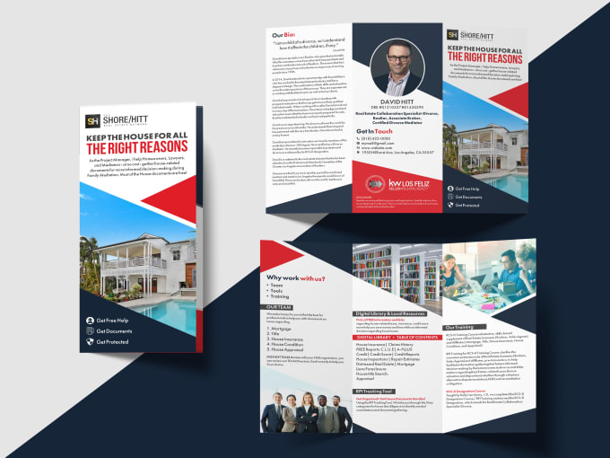 I will create professional brochure design and whitepaper design