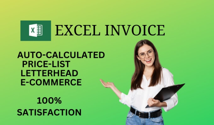Create automated invoice in excel by aymzlogy fiverr