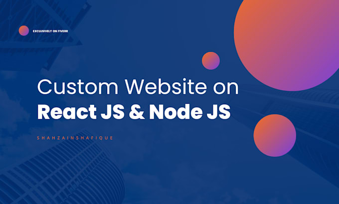 Develop stunning website for you using react js and node js by ...