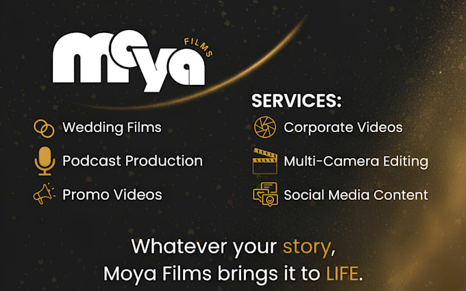 edit your event recap, promo videos, podcast videos and wedding films