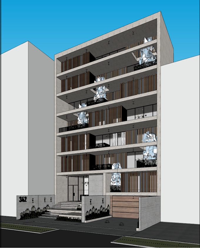 make 3d model on sketchup for your proyect
